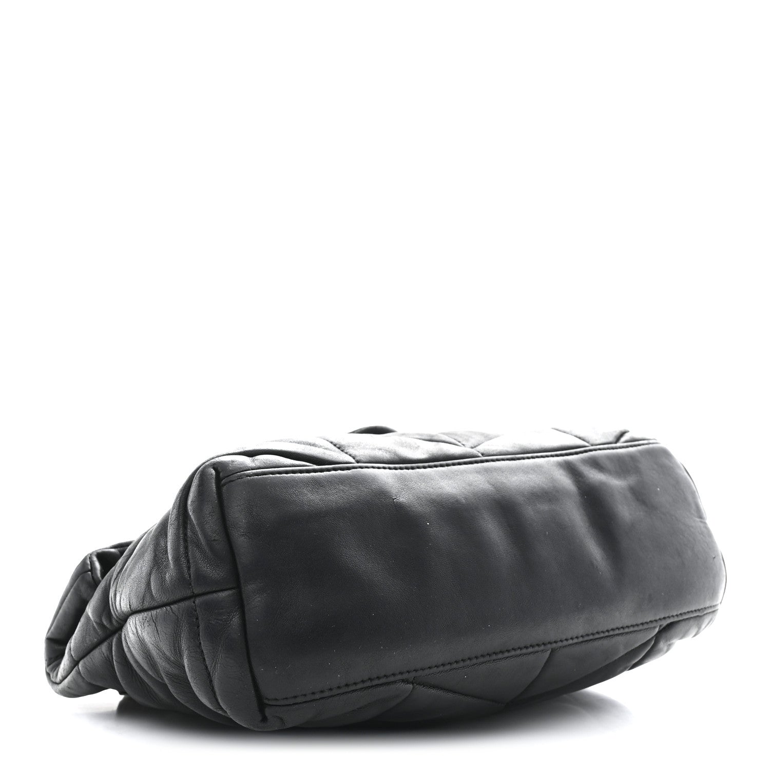 Saint Laurent Lambskin Quilted Small Loulou Puffer Monogram Chain Satchel Black 4 of 14