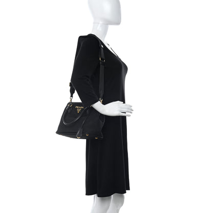 Prada Tessuto Nylon Soft Calf Small Tote Black 2 of 10
