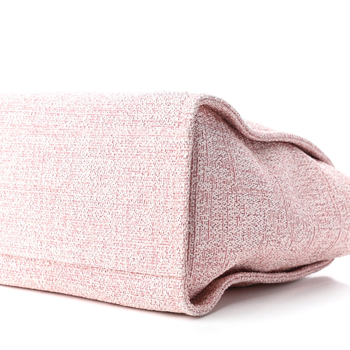 Straw Lurex Medium Deauville Tote Pink