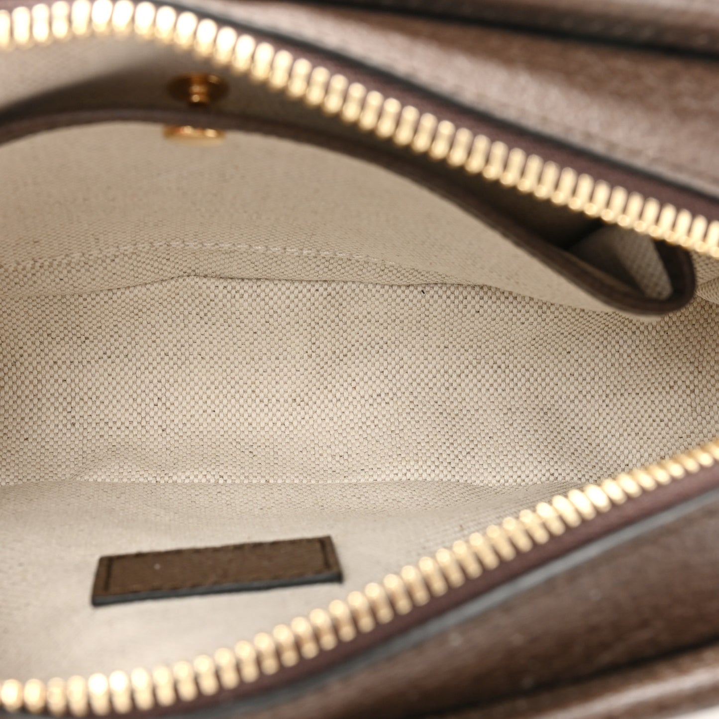 Monogram Jumbo GG Textured Dollar Calfskin Web Mini Crossbody Bag Camel Ebony New Acero