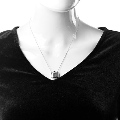 Tiffany Sterling Silver Elsa Peretti Square Bottle Pendant Necklace 2 of 7