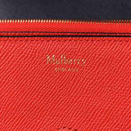 Mulberry Small Classic Grain Calfskin Belted Bayswater Satchel Lipstick Red 6 of 11