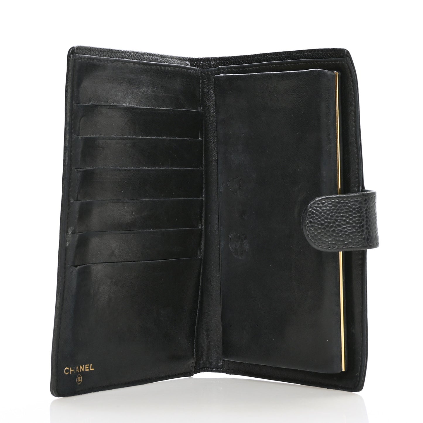 Caviar Timeless CC French Wallet Black
