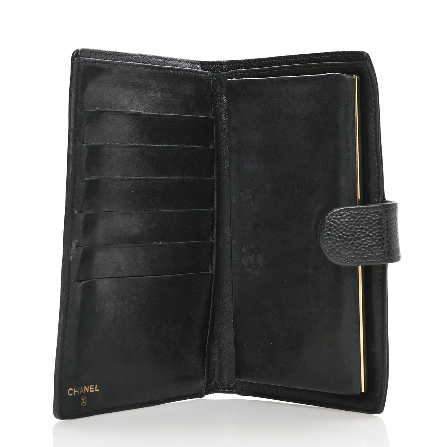 Chanel Caviar Timeless CC French Wallet Black 4 of 8