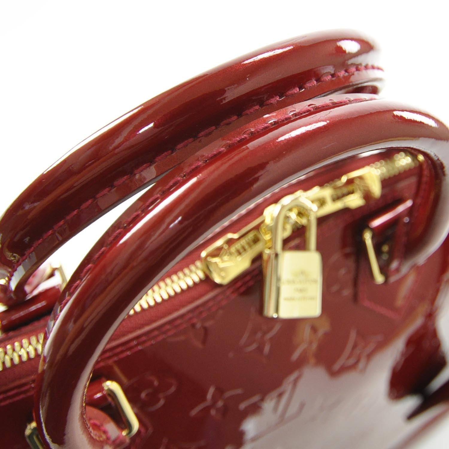 Louis Vuitton Vernis Alma MM Pomme D'Amour 4 of 7