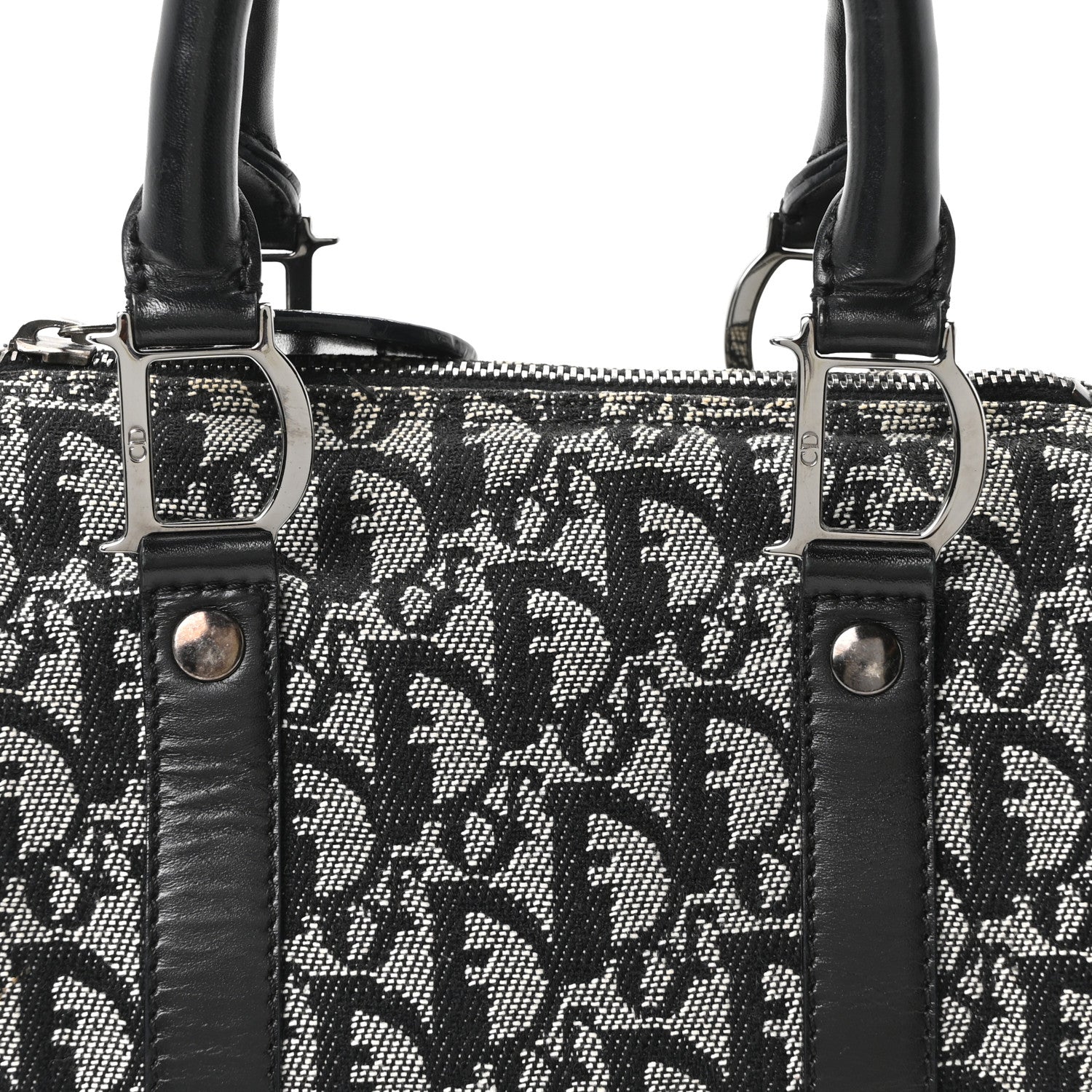 Christian Dior Monogram Boston Black 8 of 10