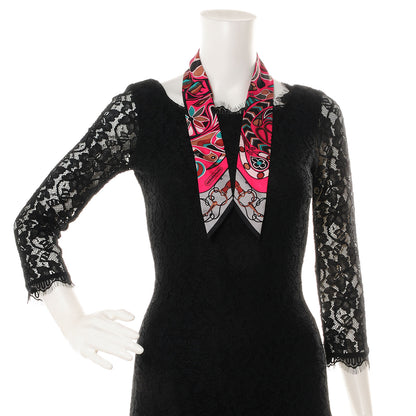 Hermes Silk Folklore Twilly 2 of 5