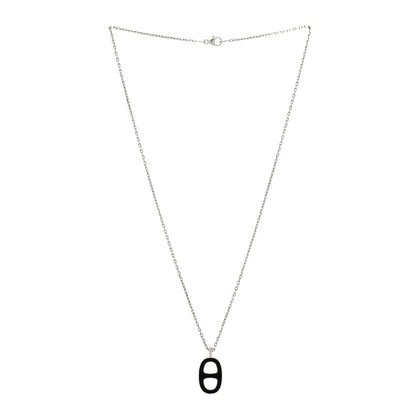 Hermes Laquered Iliade Pendant Necklace Black 3 of 5