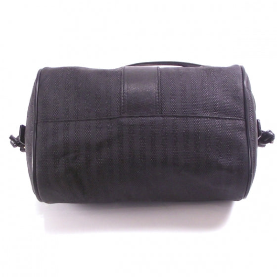 Vintage Leather Striped Shoulder Bag