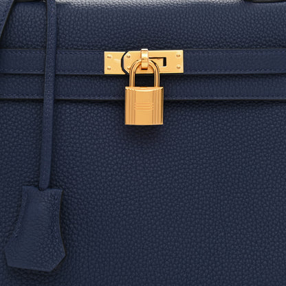 Hermes Togo Kelly Retourne 25 Bleu Saphir 8 of 11