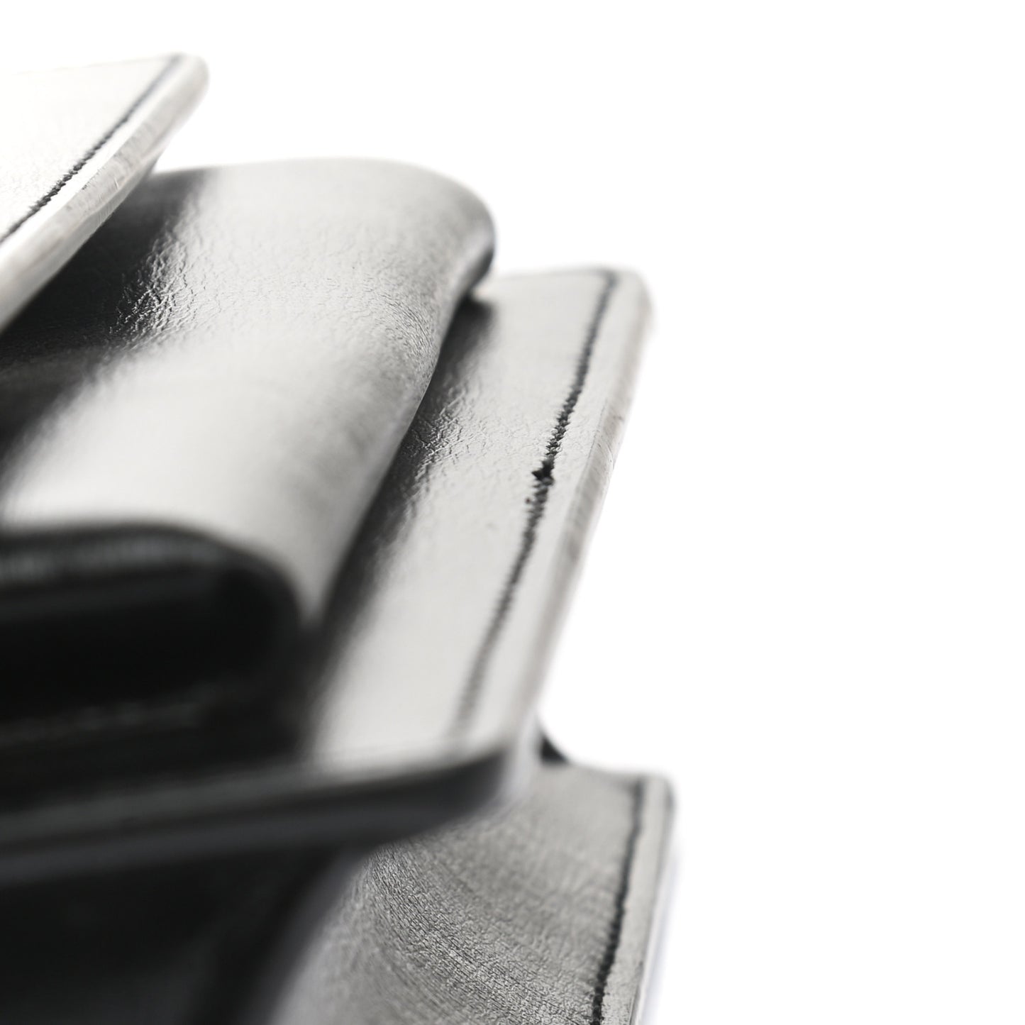 Calfskin Monogram Sunset Chain Wallet Black