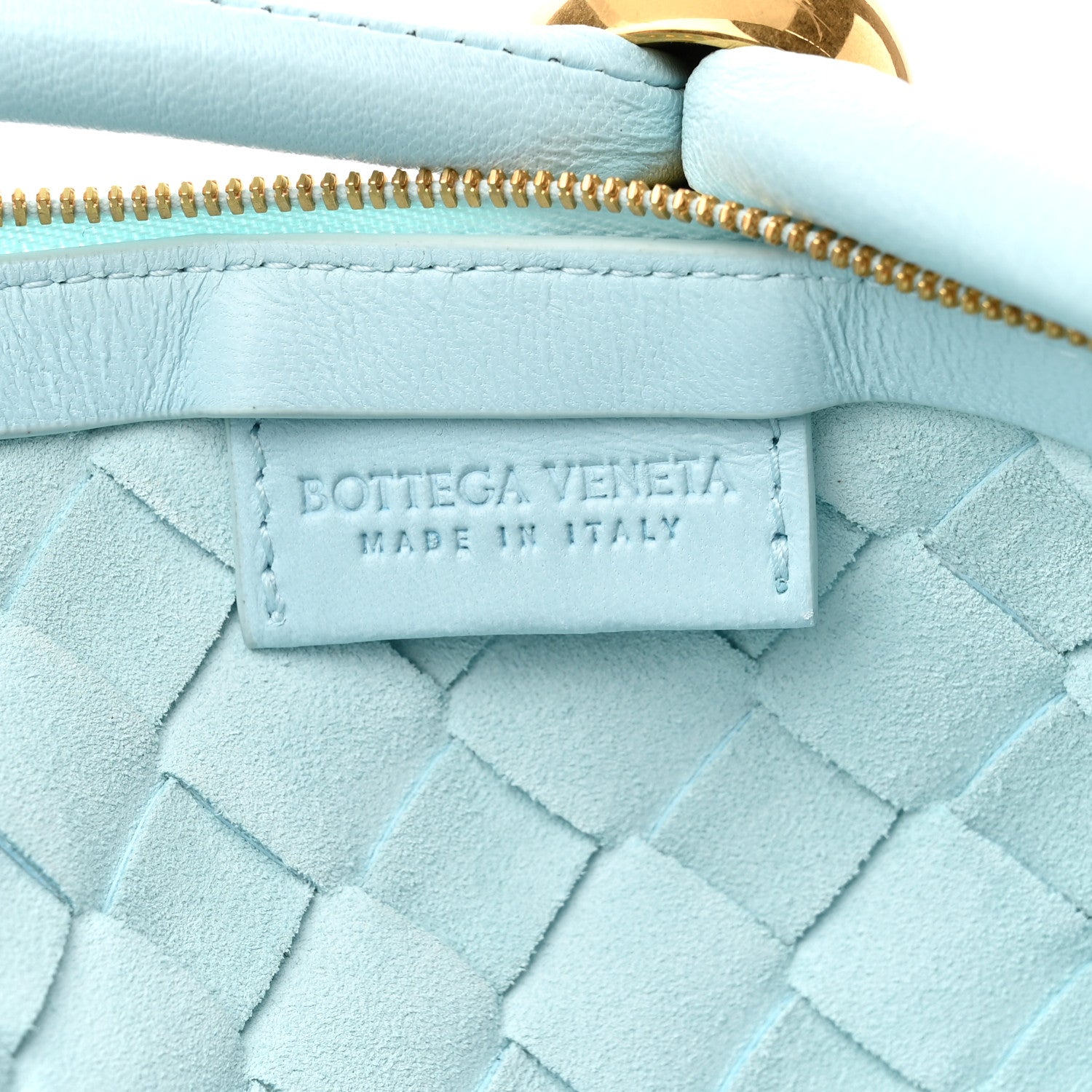 Bottega Veneta Nappa Intrecciato Small Turn Pouch Teal Washed 6 of 9