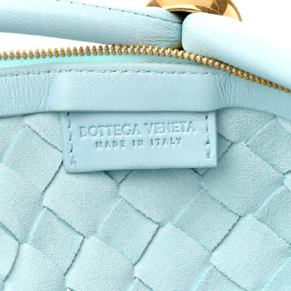 Bottega Veneta Nappa Intrecciato Small Turn Pouch Teal Washed 6 of 9