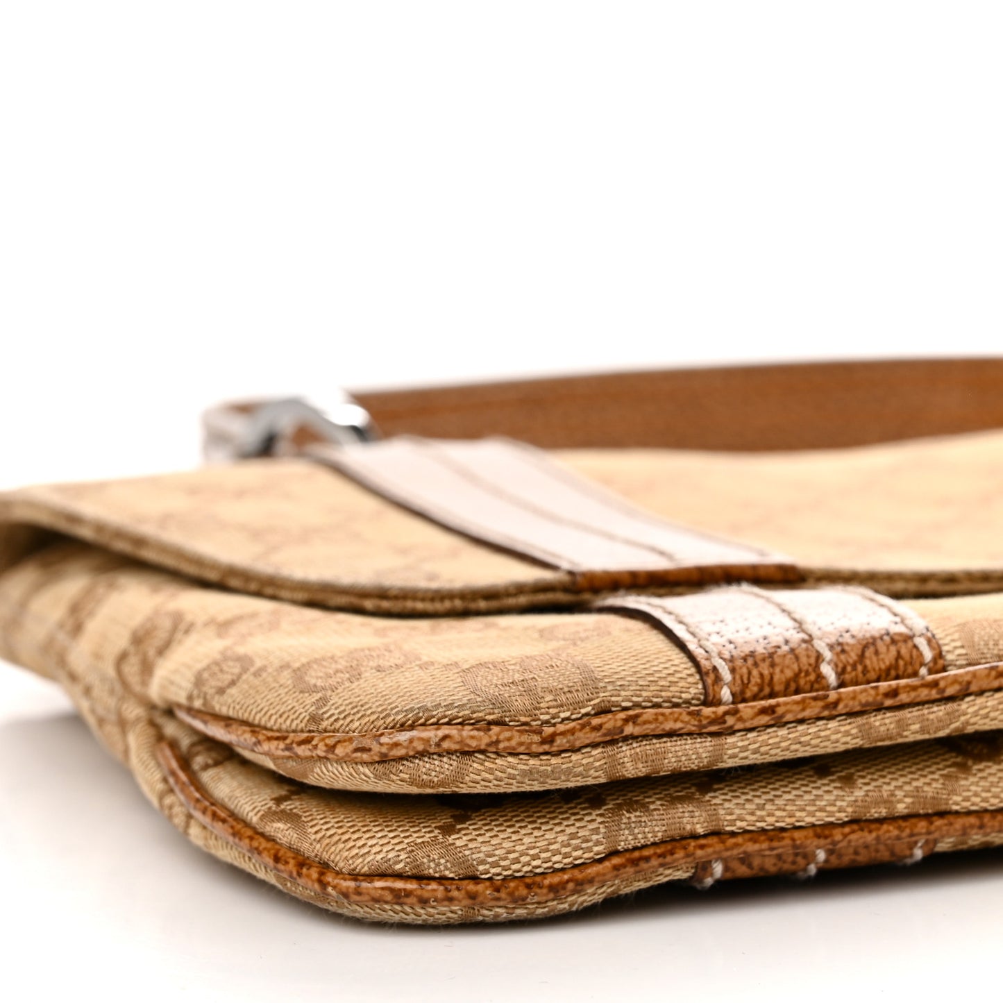 Monogram Satchel Bag Brown