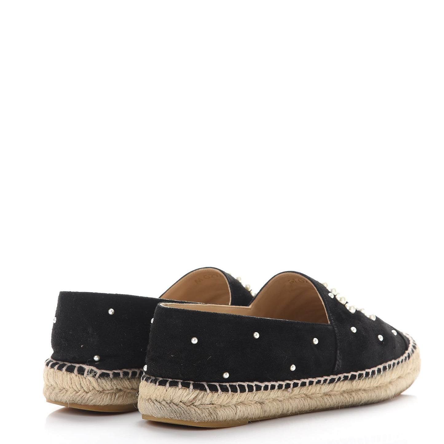 Suede Pearl CC Espadrilles 40 Black