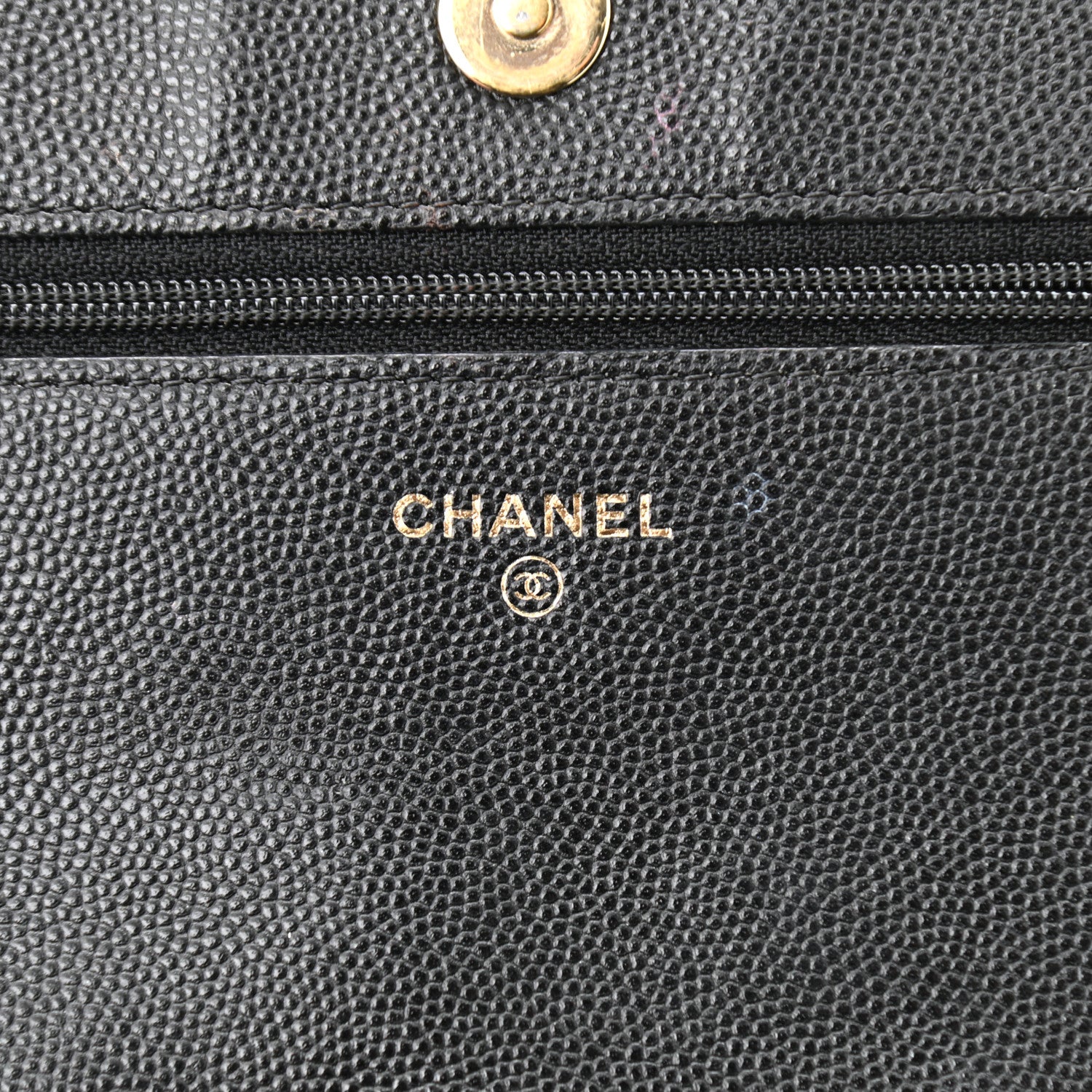 Chanel Caviar Quilted Boy Wallet On Chain WOC Black 6 of 12