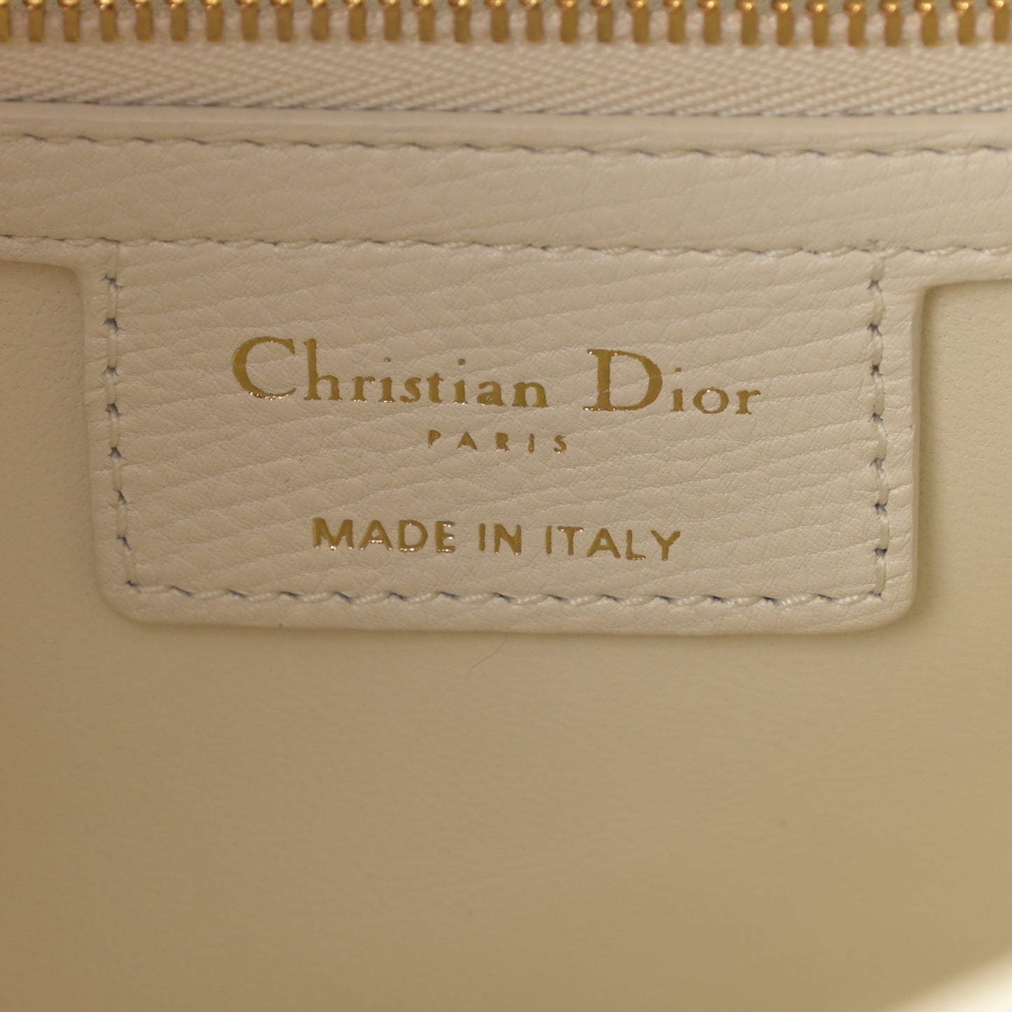 Lambskin Cannage Medium Dior Bag Ivory
