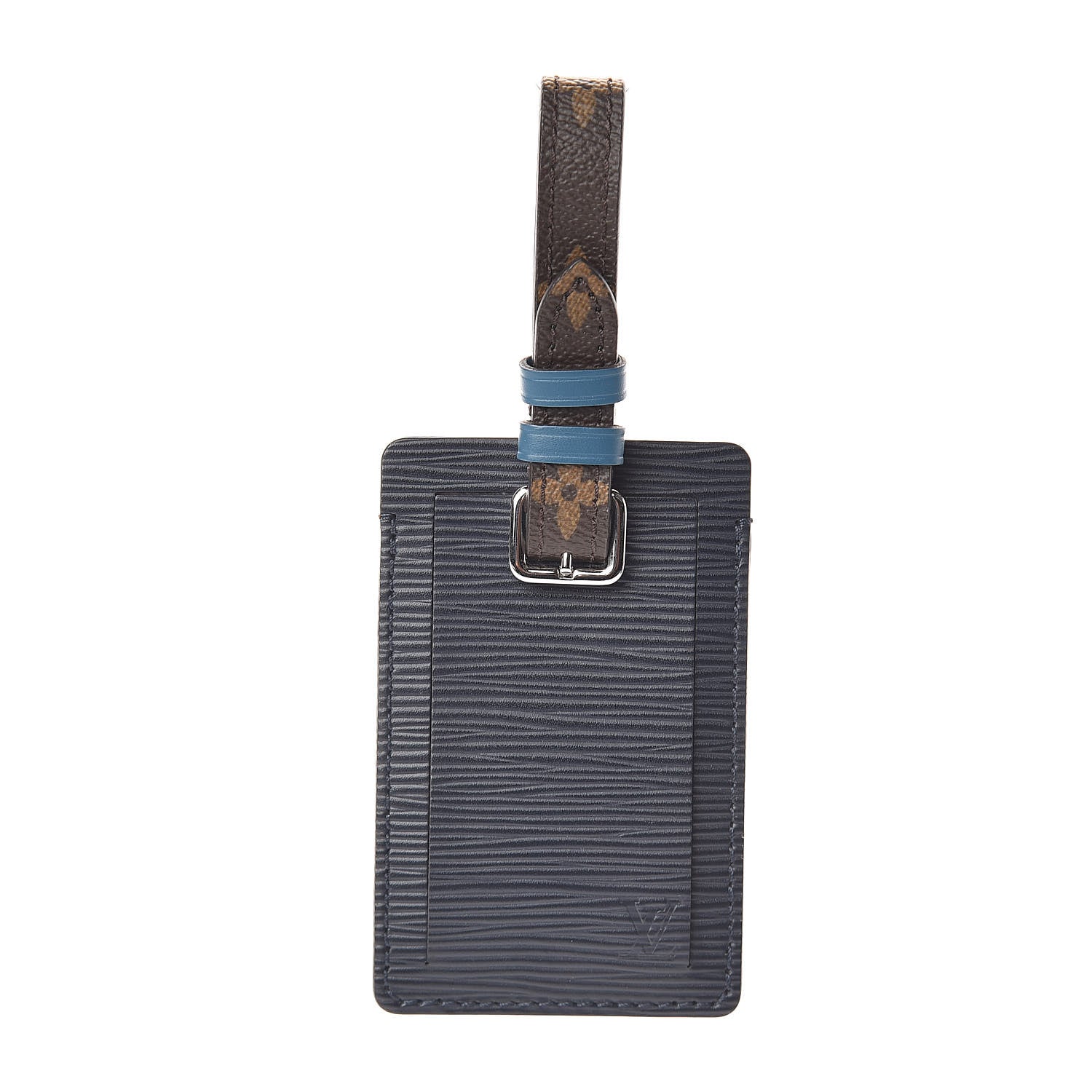 Louis Vuitton Monogram Epi Luggage Tag Navy Brown 1 of 2
