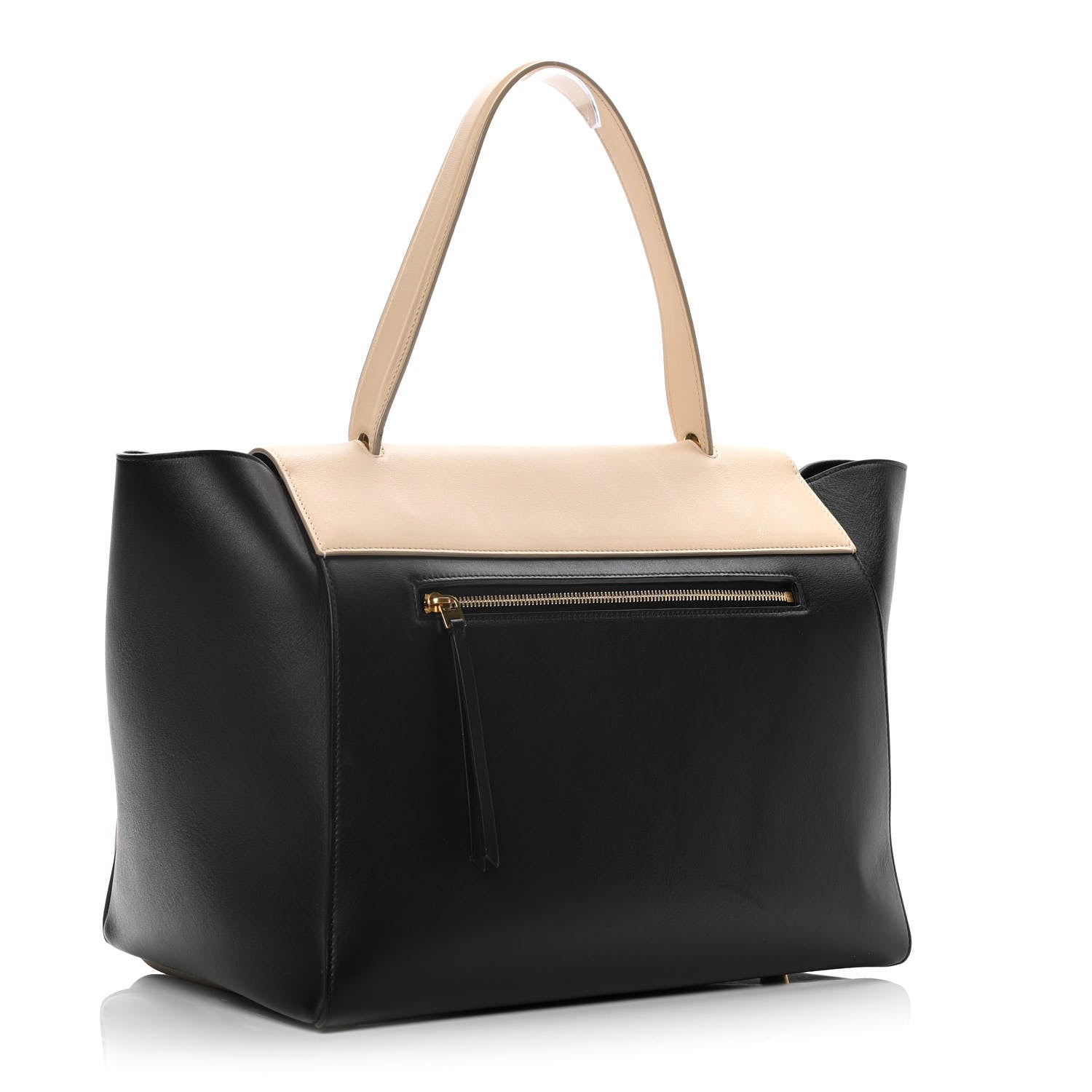 Celine Smooth Calfskin Small Bi-Color Belt Bag Black Cream 2 of 17