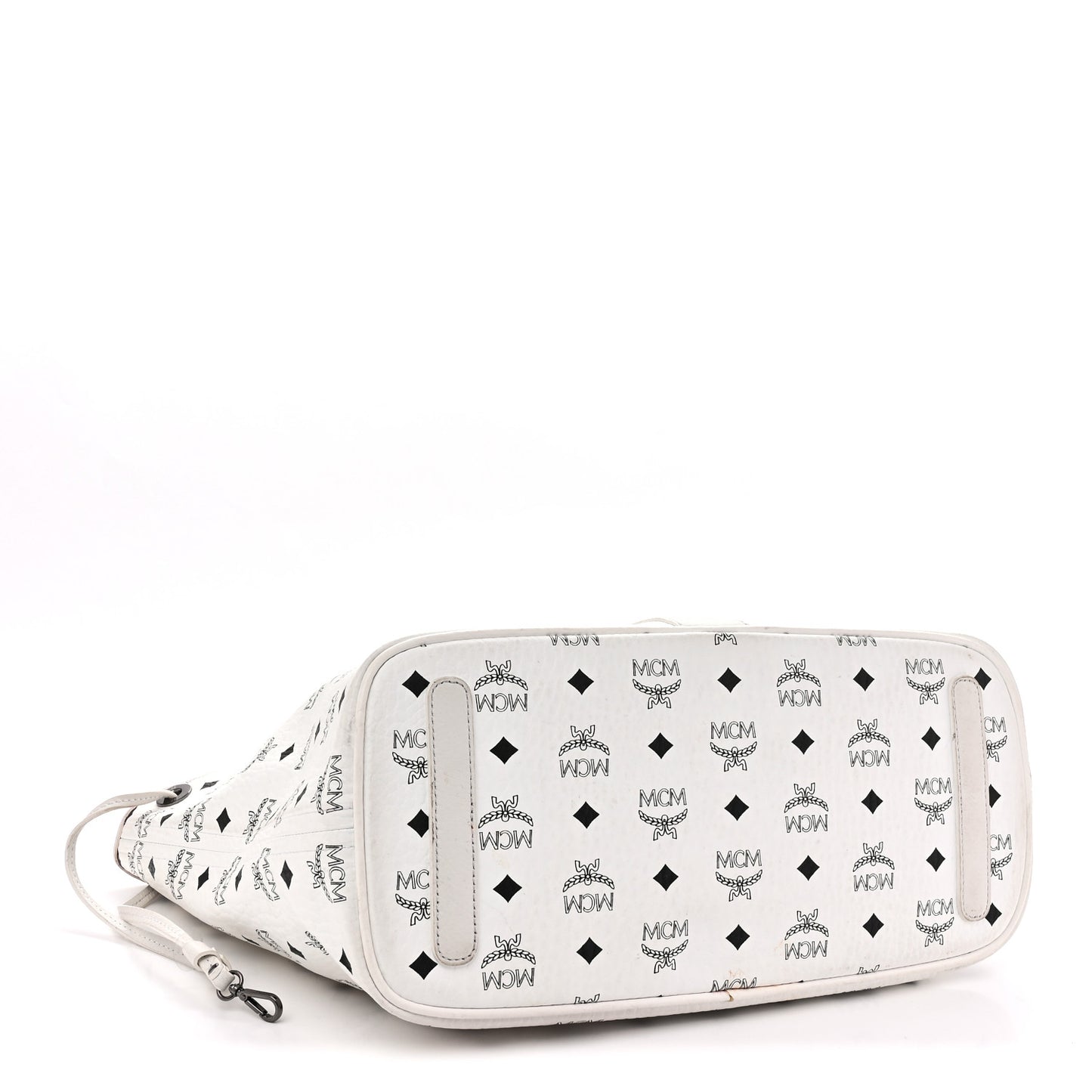 Visetos Medium Liz Reversible Shopper Tote White
