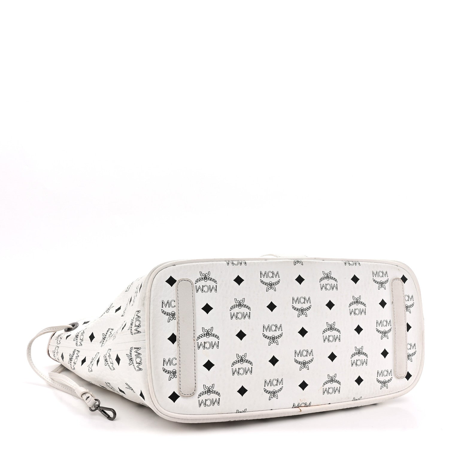 MCM Visetos Medium Liz Reversible Shopper Tote White 7 of 16
