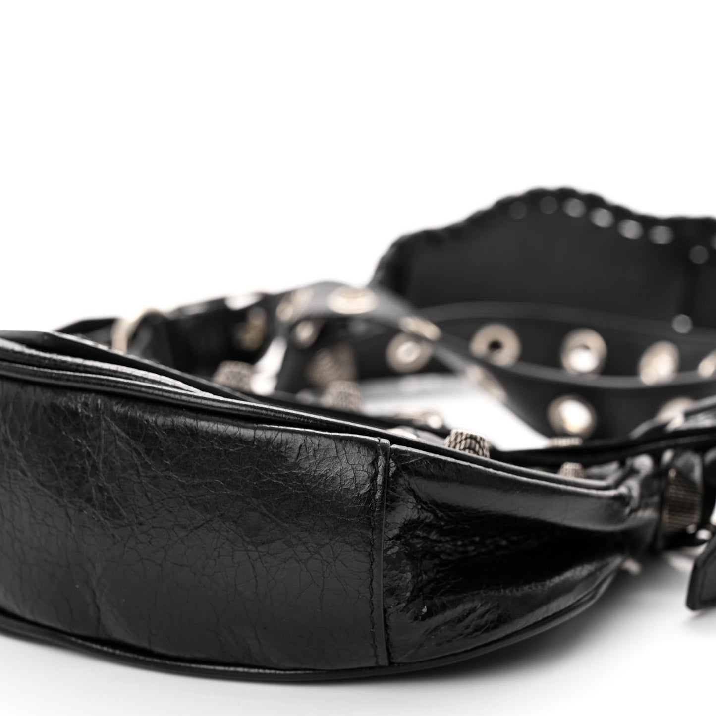 Agneau Arena Le Cagole Shoulder Bag XS Black