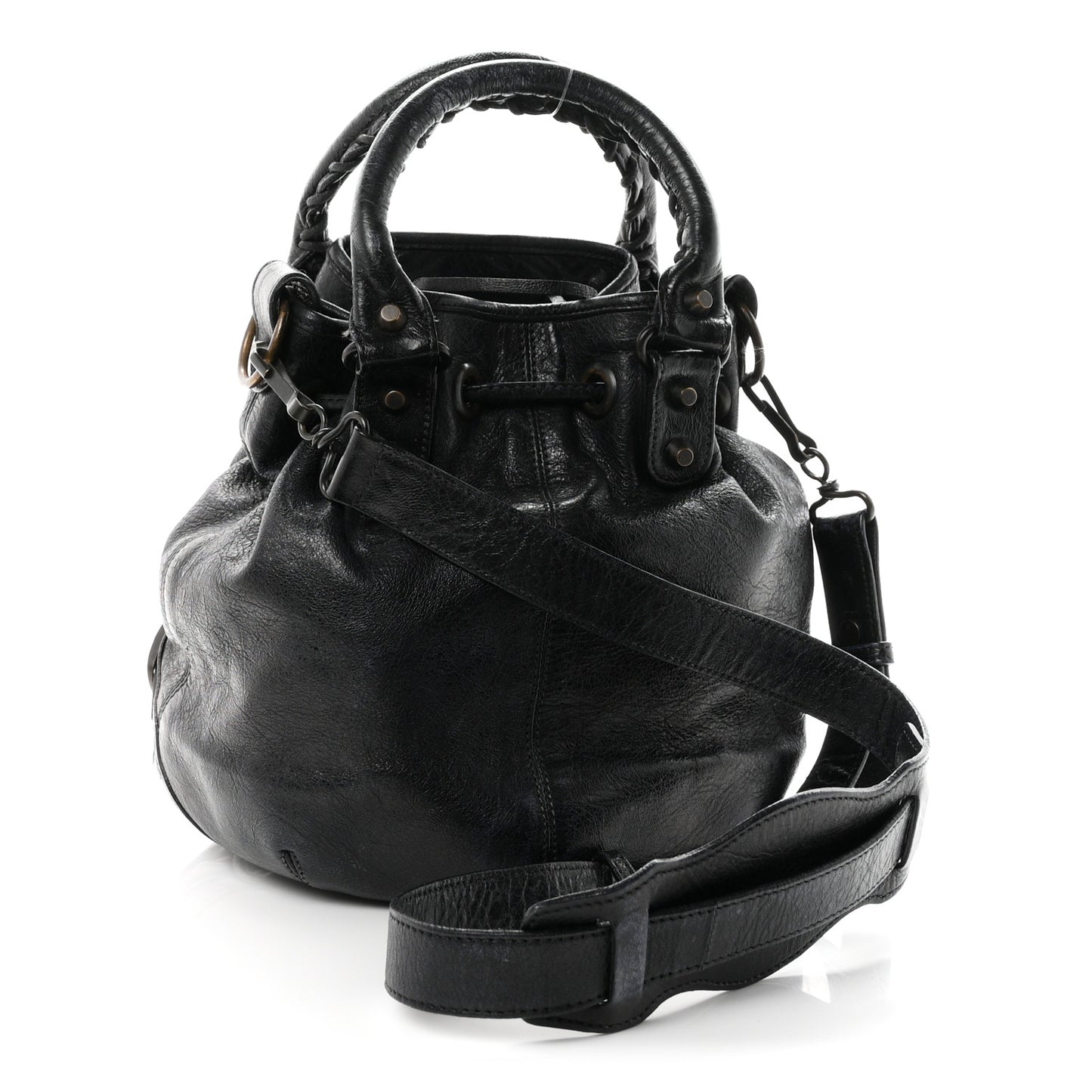 Agneau Classic Hardware Mini Pompon Dark Night