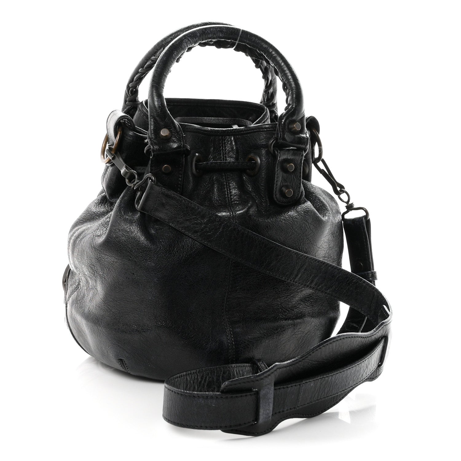 Balenciaga Agneau Classic Hardware Mini Pompon Dark Night 3 of 11