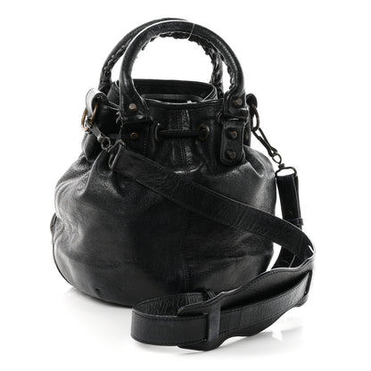 Balenciaga Agneau Classic Hardware Mini Pompon Dark Night 3 of 11