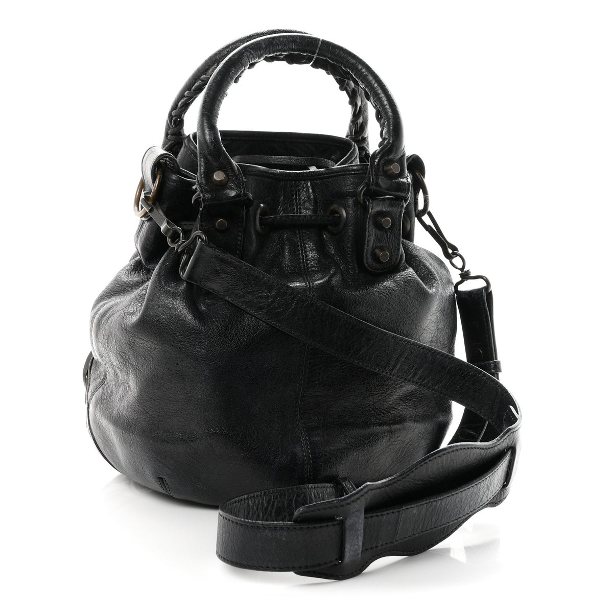 Agneau Classic Hardware Mini Pompon Dark Night