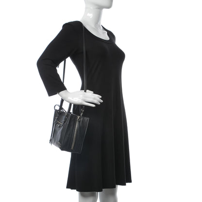 Balenciaga Grained Calfskin Papier Mini A4 Zip Around Tote Black 2 of 7
