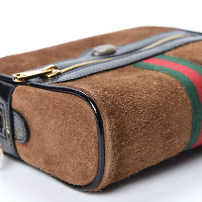 Gucci Suede Small Ophidia Belt Bag 85 34 Brown 9 of 11