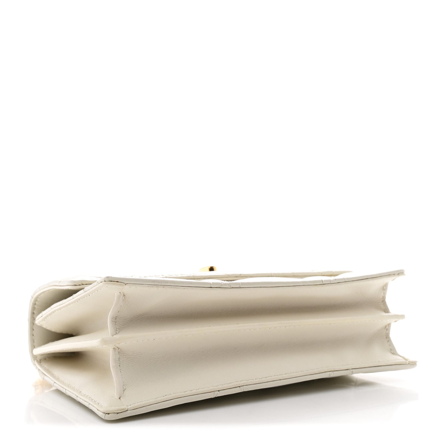 Lambskin Macrocannage Mini Miss Caro Bag Latte