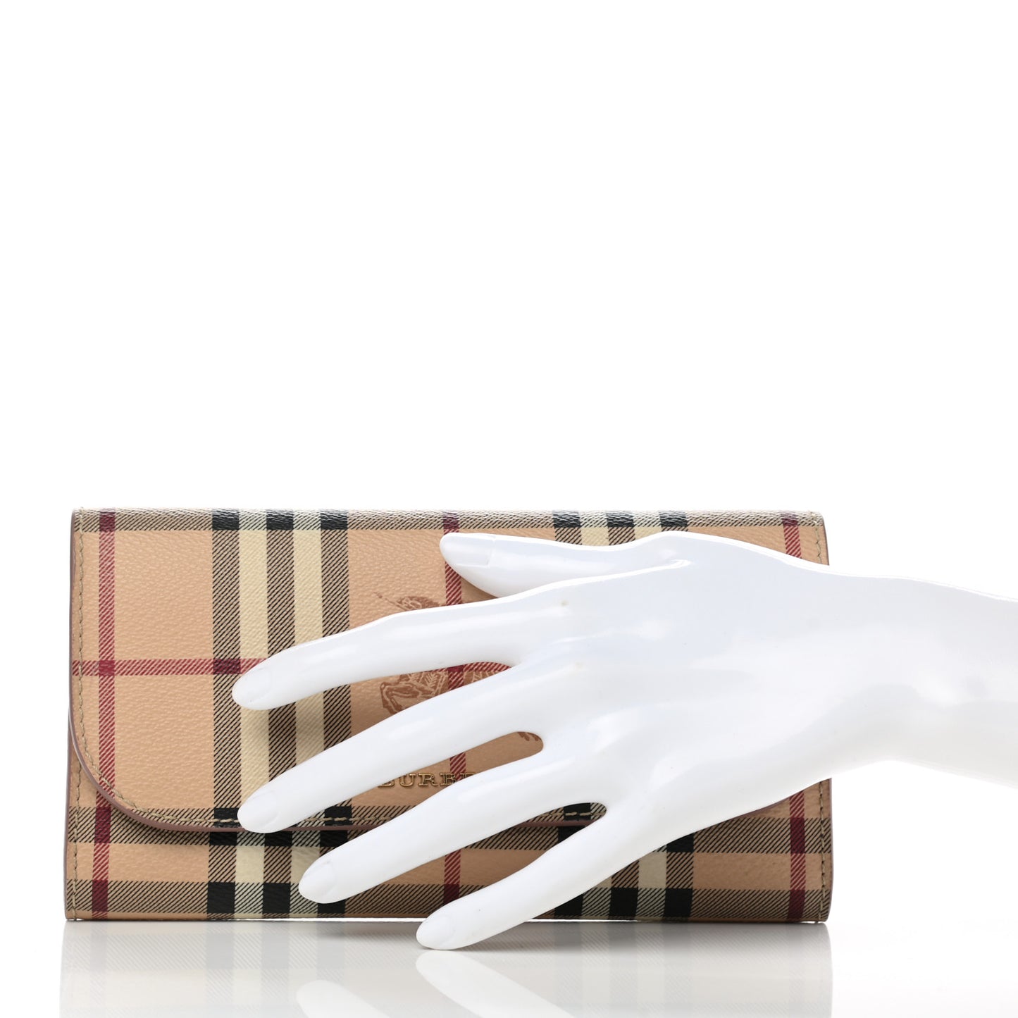 Haymarket Check Halton Wallet Dark Sand