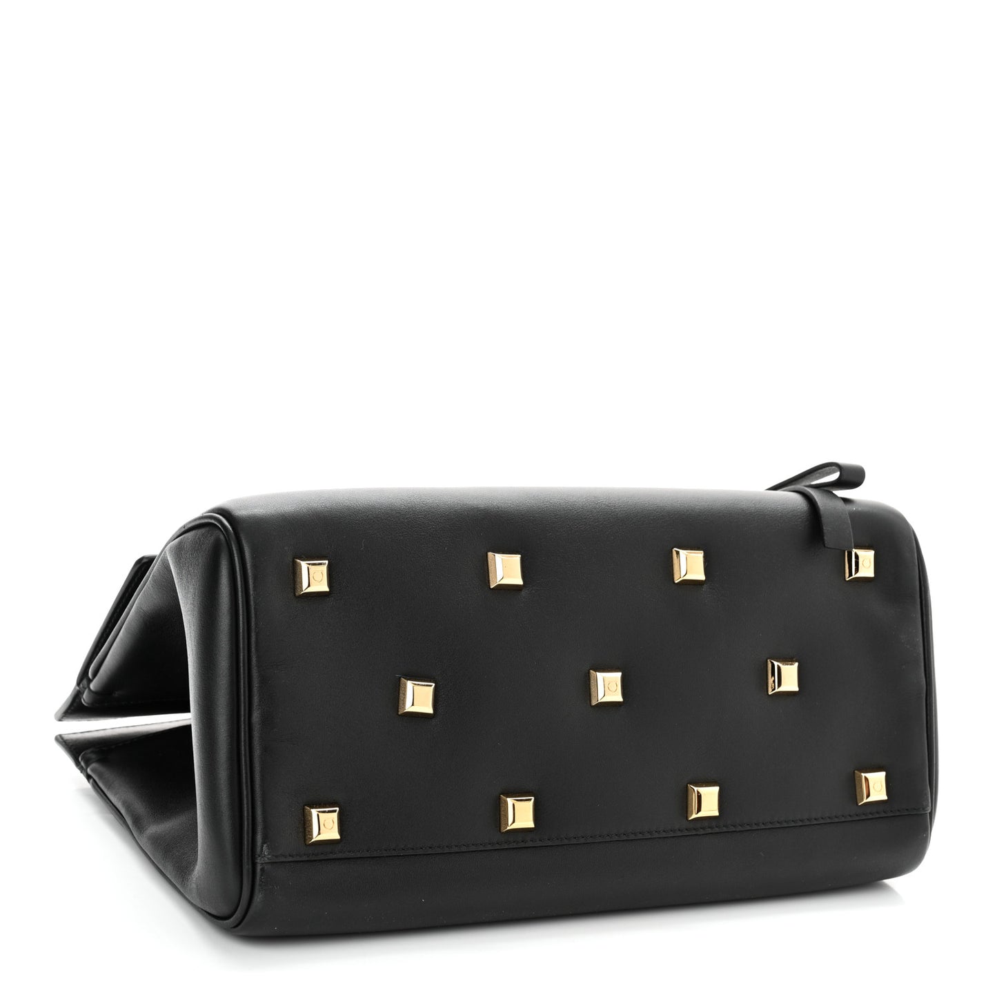 Calfskin Medium Studio Bag Black