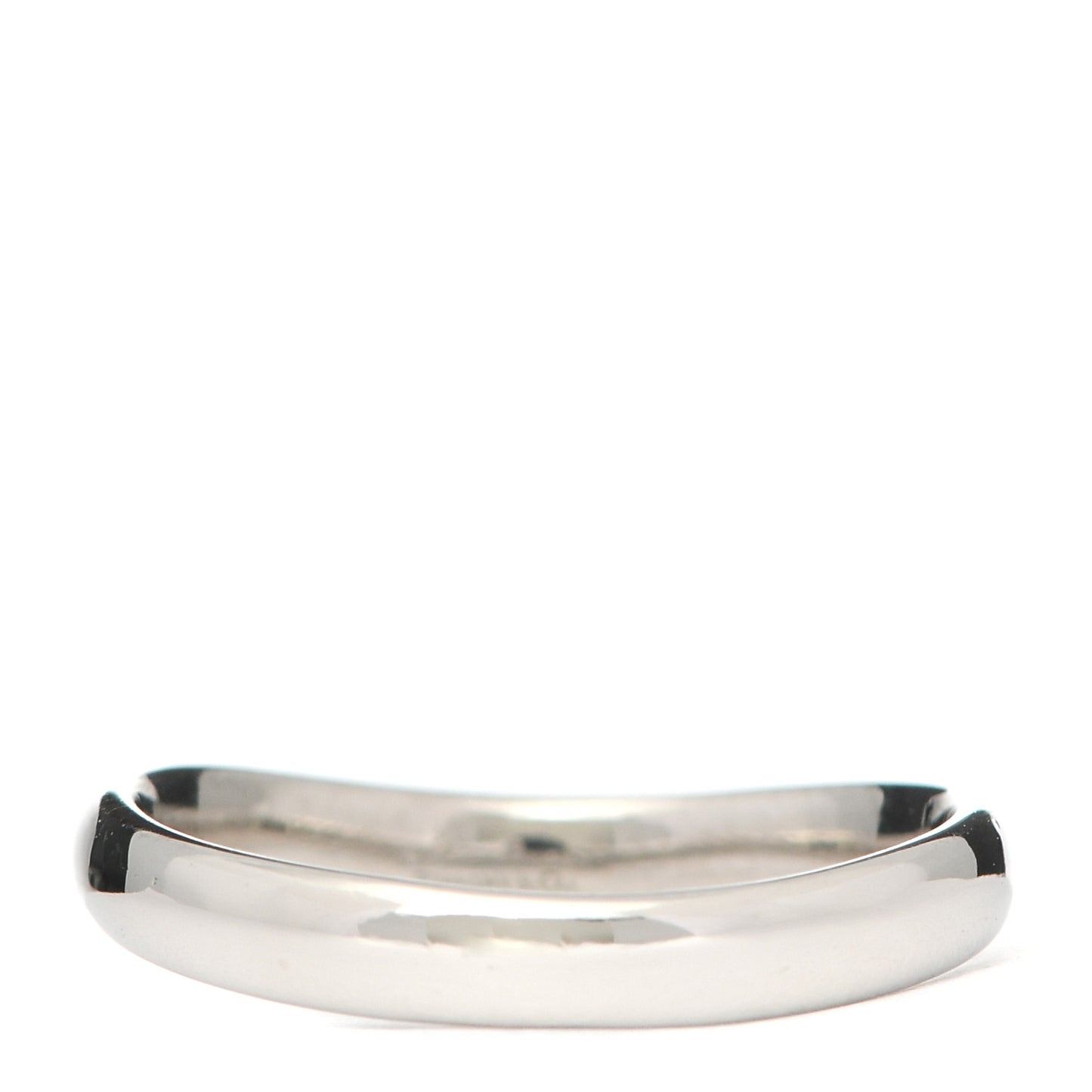Platinum Diamond Elsa Peretti Open Heart Band Ring 49 4.75