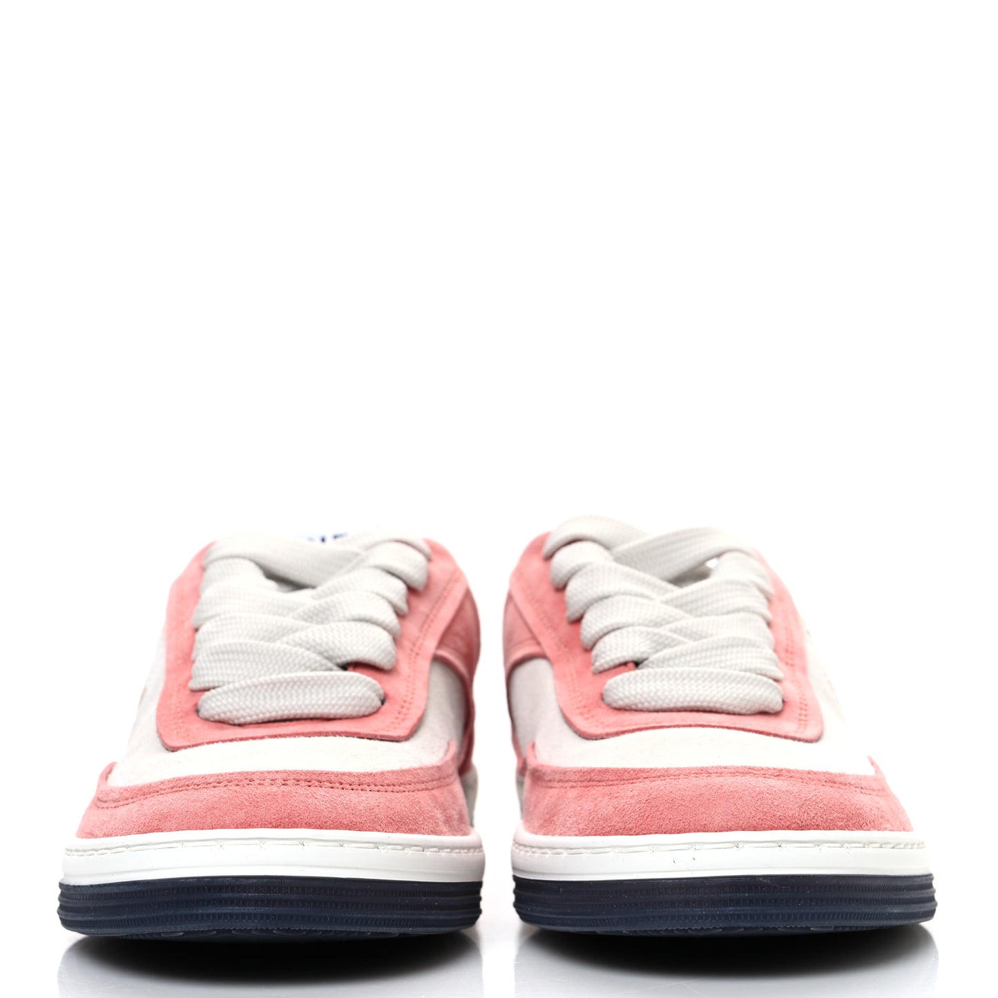 Suede Kidskin Womens CC Sneakers 35.5 White Pink