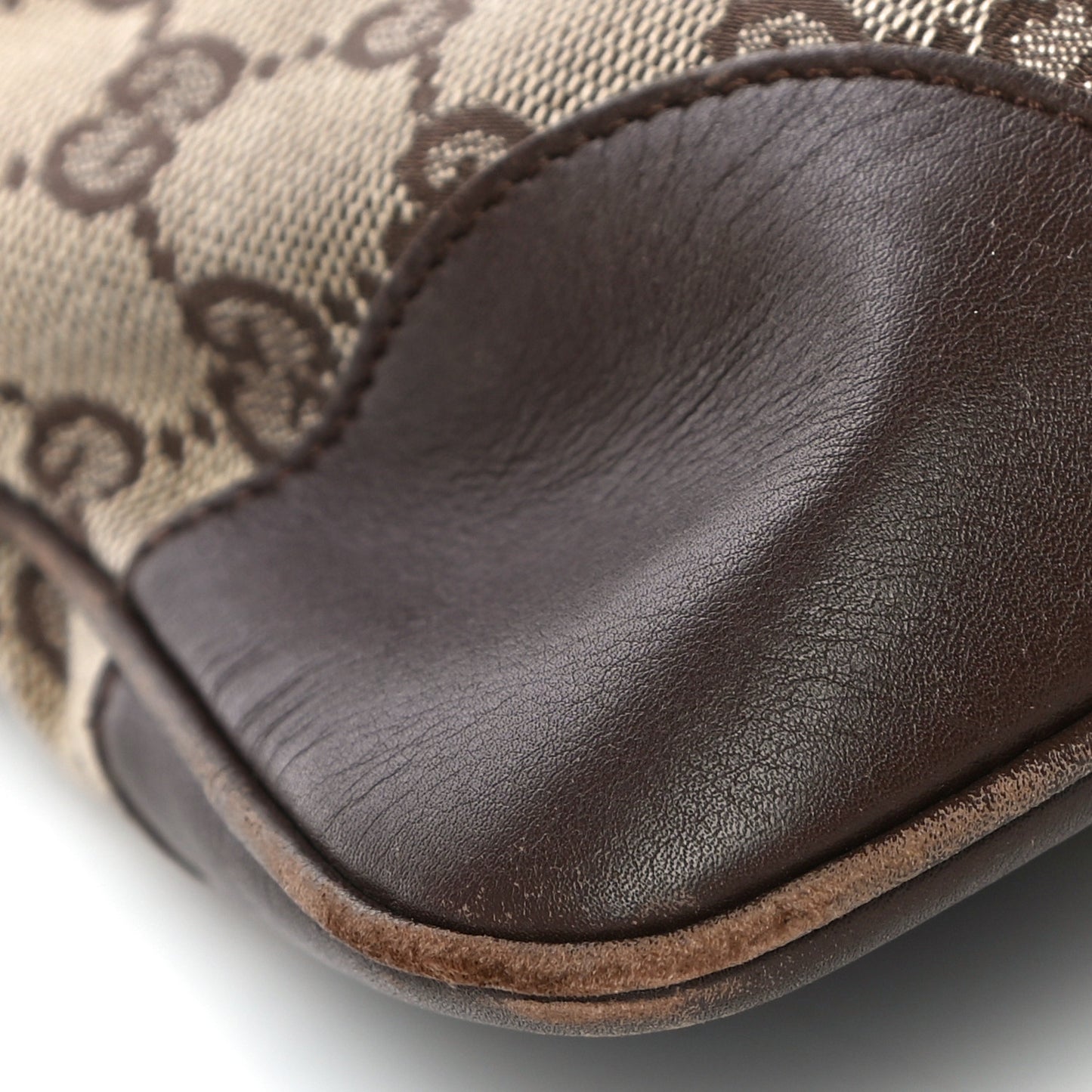 Monogram Lobster Clasp Jackie O Hobo Brown