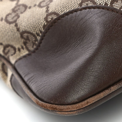 Gucci Monogram Lobster Clasp Jackie O Hobo Brown 11 of 19