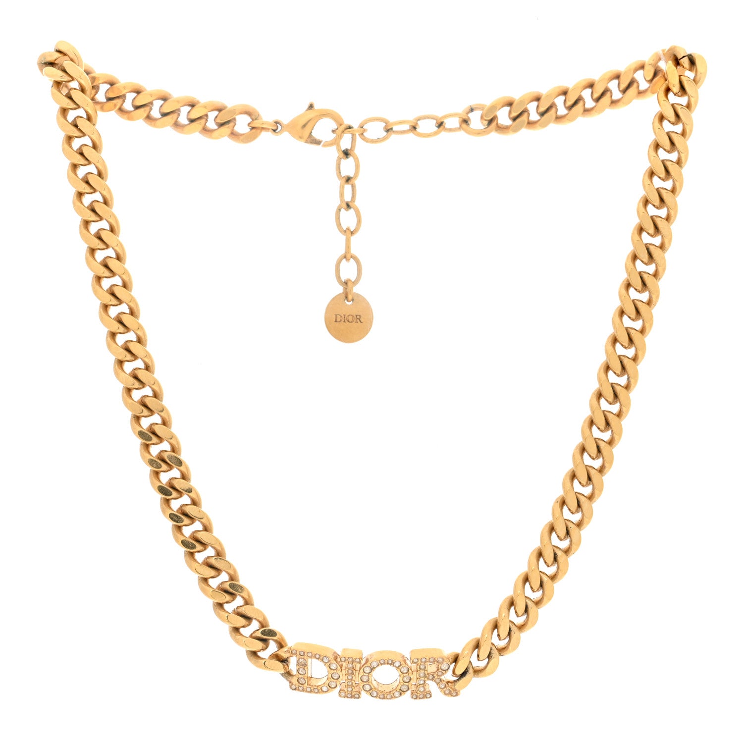 Christian Dior Metal Crystal Dio(r)evolution Choker Gold 1576605