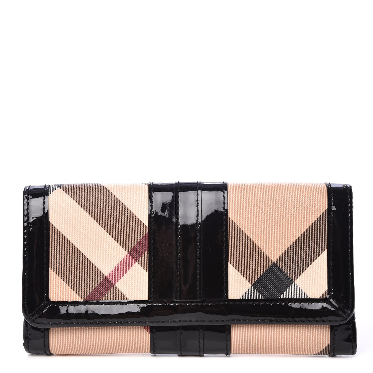 Burberry Nova Check Penrose Continental Wallet Black 1 of 7