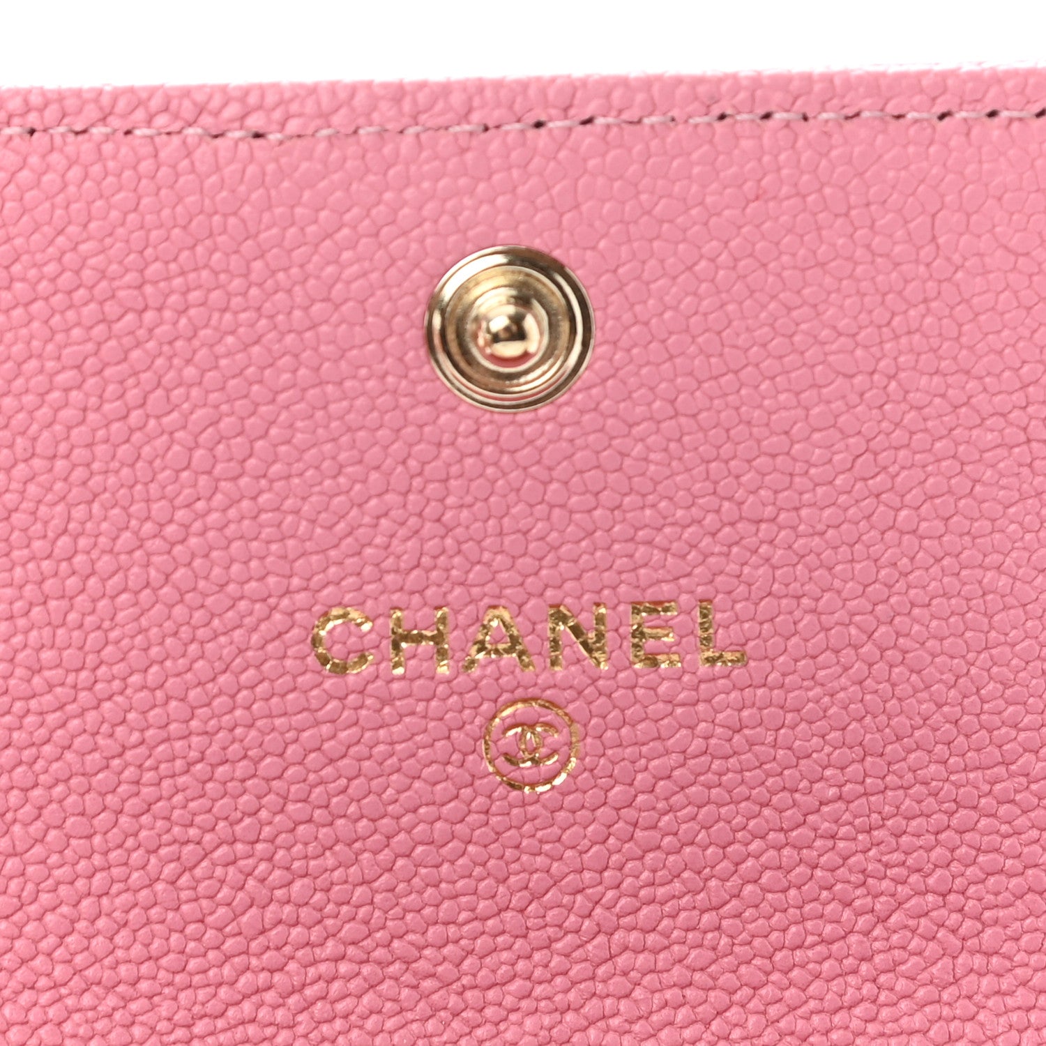 Chanel Caviar Quilted Boy Flap Card Holder Wallet Light Pink 6 of 11