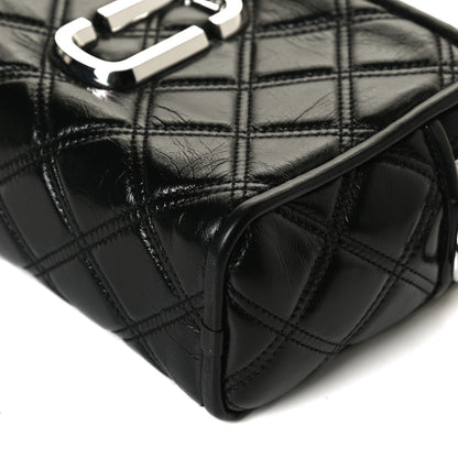 Marc Jacobs Natural Grain Calfskin Quilted The Softshot 21 Bag Black 11 of 14
