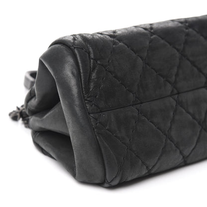 Chanel Iridescent Calfskin Medium Just Mademoiselle Bowler Black 7 of 12