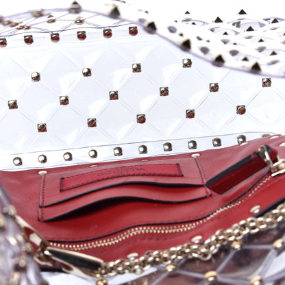 Valentino Garavani PVC Medium Rockstud Spike Shoulder Bag 5 of 8