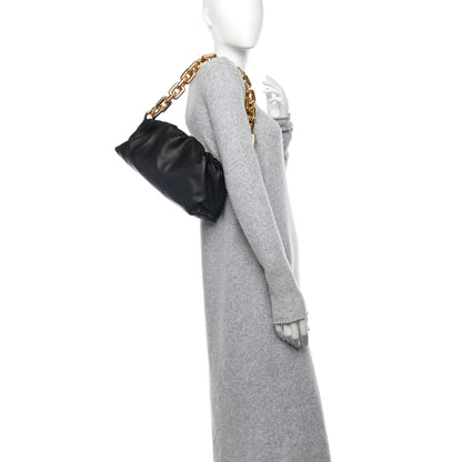 Bottega Veneta Calfskin The Pouch Chain Black 2 of 10