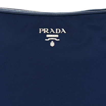 Prada Tessuto Nylon Soft Calfskin Shoulder Bag Royal 8 of 13