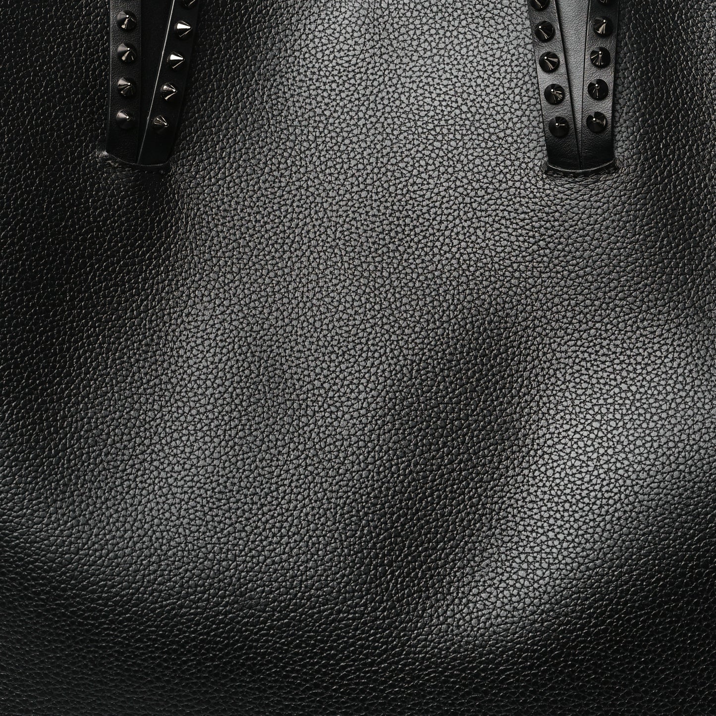 Calfskin Spikes East West Cabata Tote Black