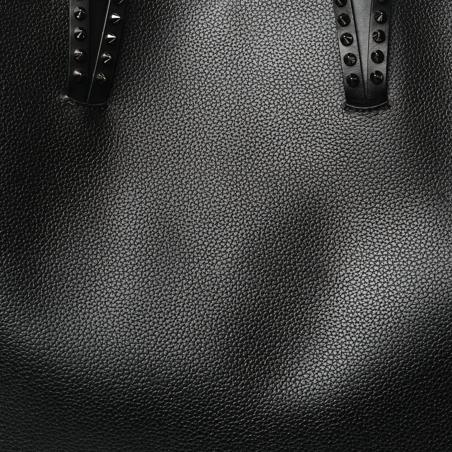 Christian Louboutin Calfskin Spikes East West Cabata Tote Black 9 of 11