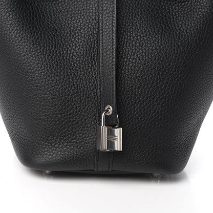 Hermes Taurillon Clemence Picotin Lock 18 PM Black 9 of 10